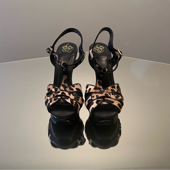BCBG Generation Animal Print Leopard Platform Sandals - Picture 3 of 3